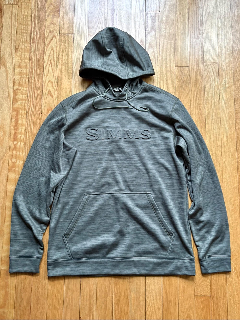 Simms Men’s Challenger Fishing Hoodie Medium Green Solid